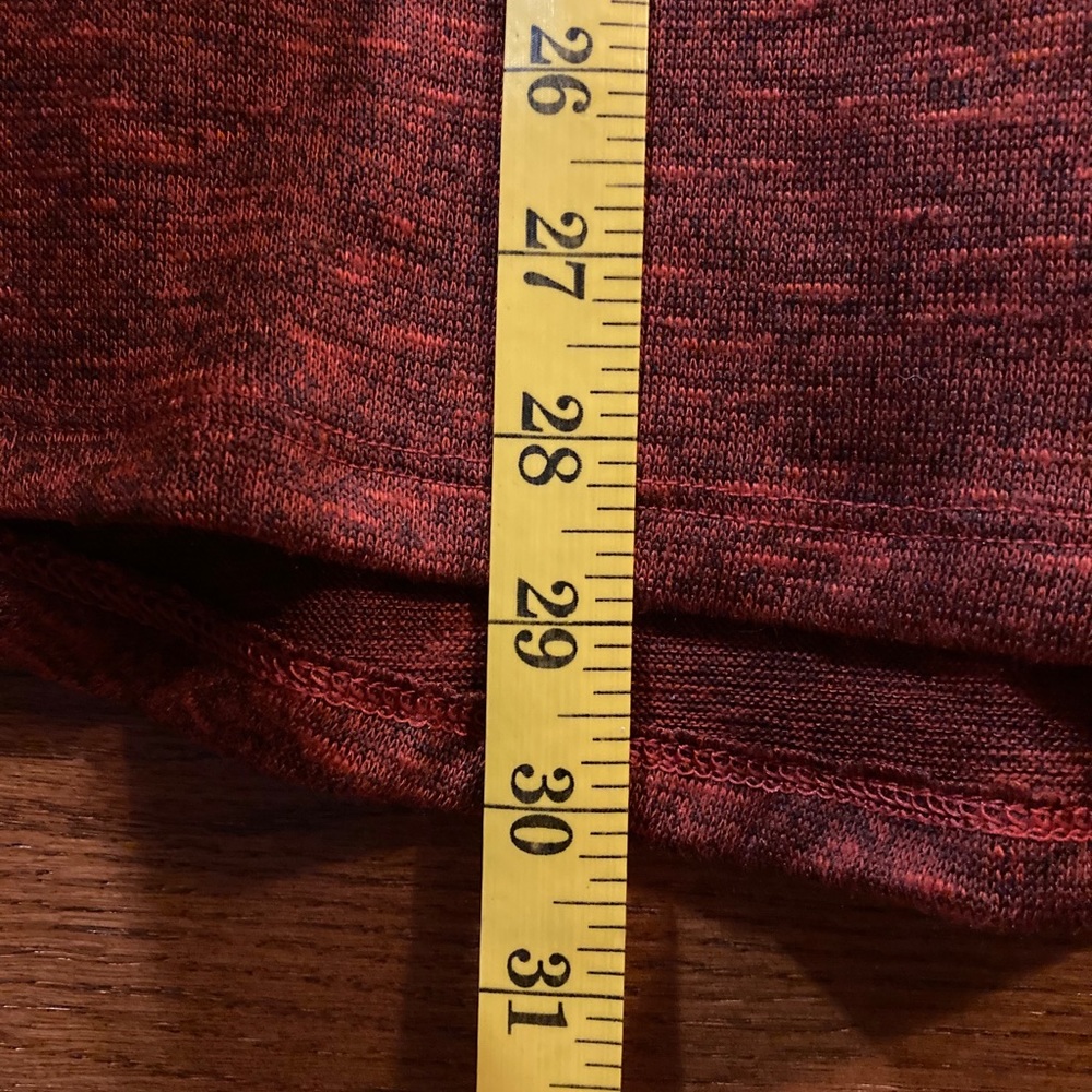 ๐ Faded Glory (1X - 16W) L/S sheer orange tunic - Picture 6 of 11